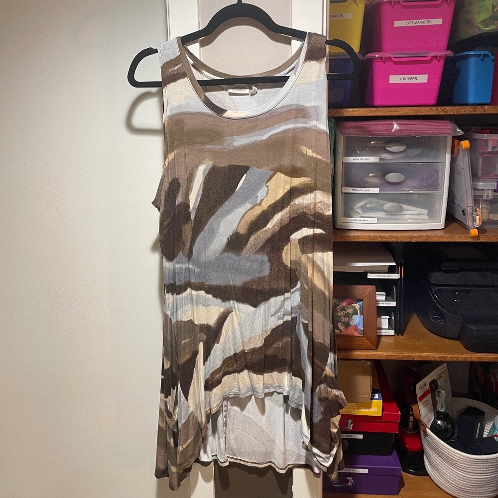 Logo by Lori Goldstein Tunic in Neutral Tones